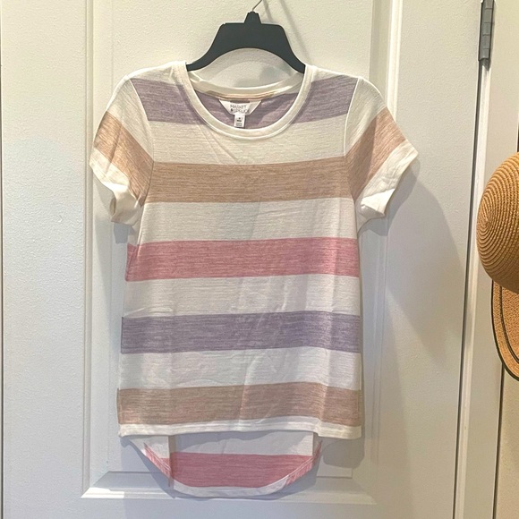 NEW.. StitchFix Market & Spruce Striped T-Shirt - Picture 2 of 5
